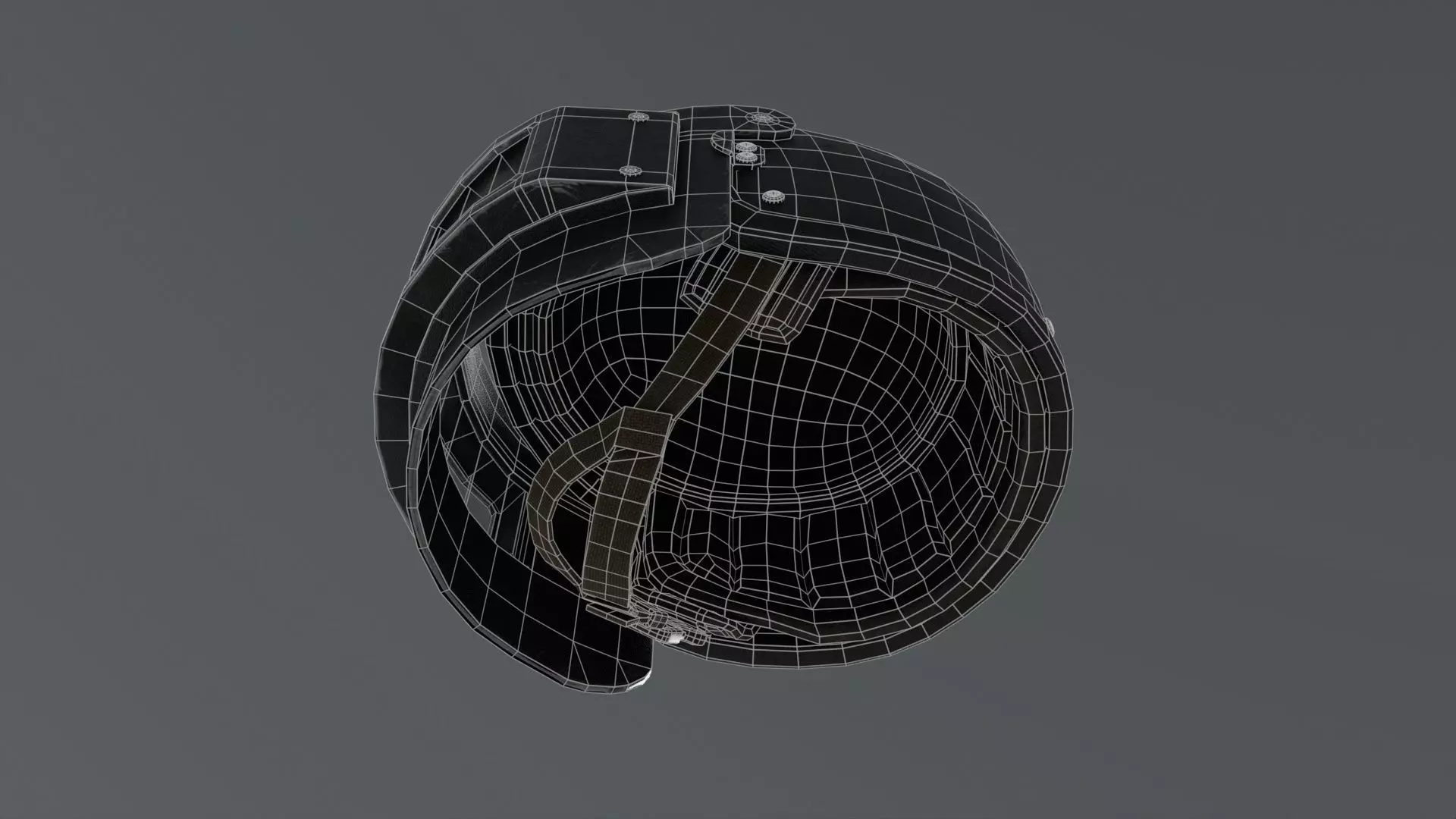Heavy helmet Rys-T Low-poly 3D model_19