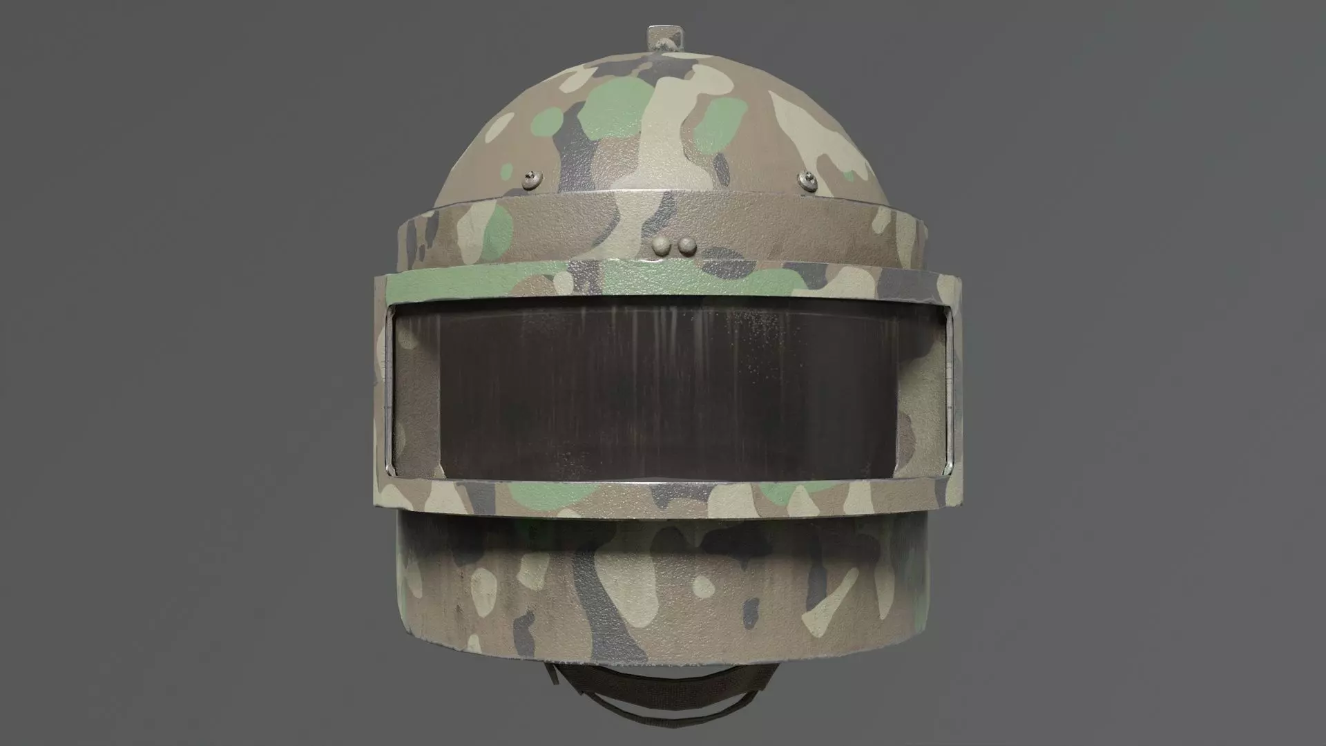 Heavy helmet Rys-T Low-poly 3D model_30