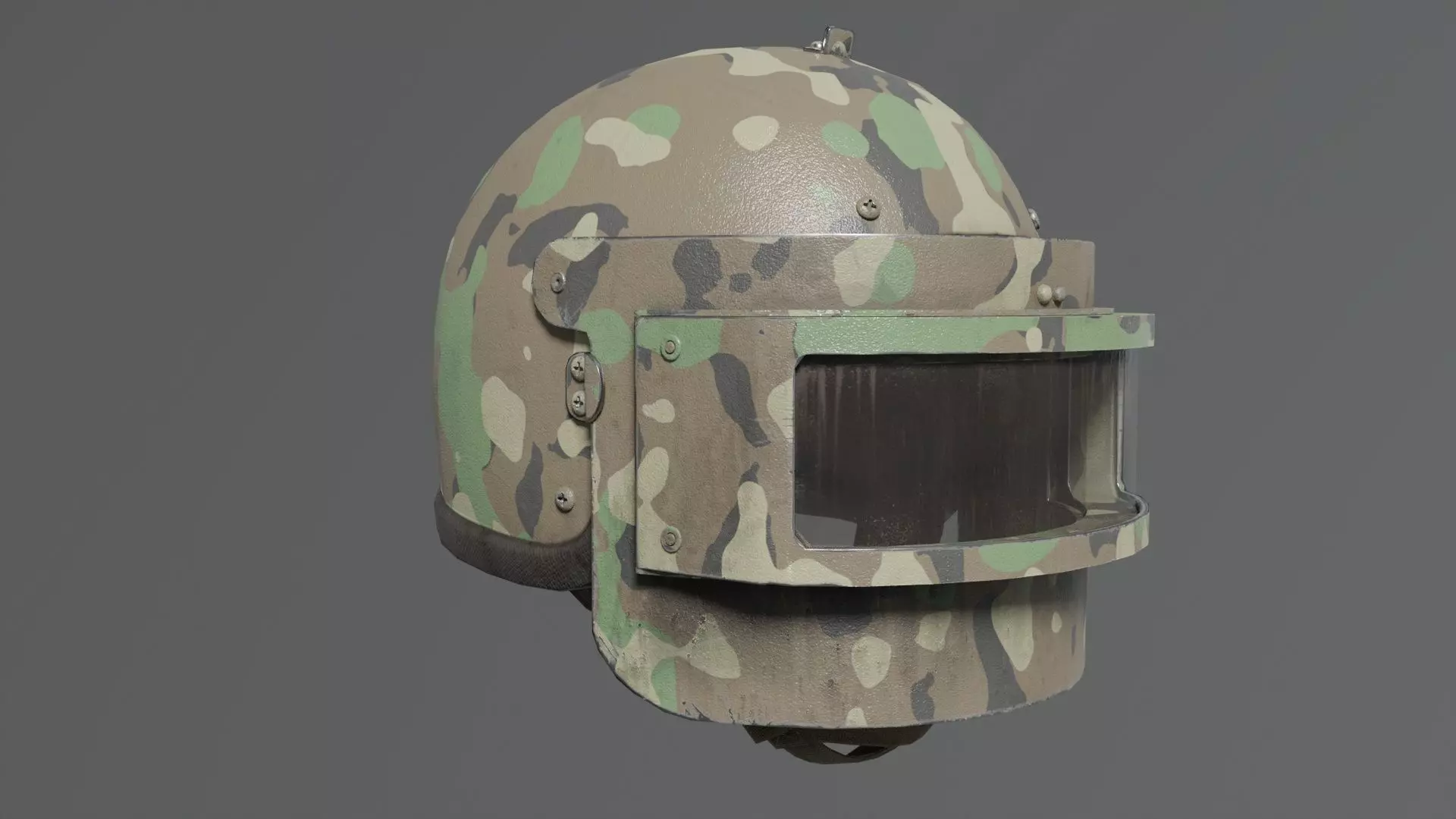 Heavy helmet Rys-T Low-poly 3D model_29
