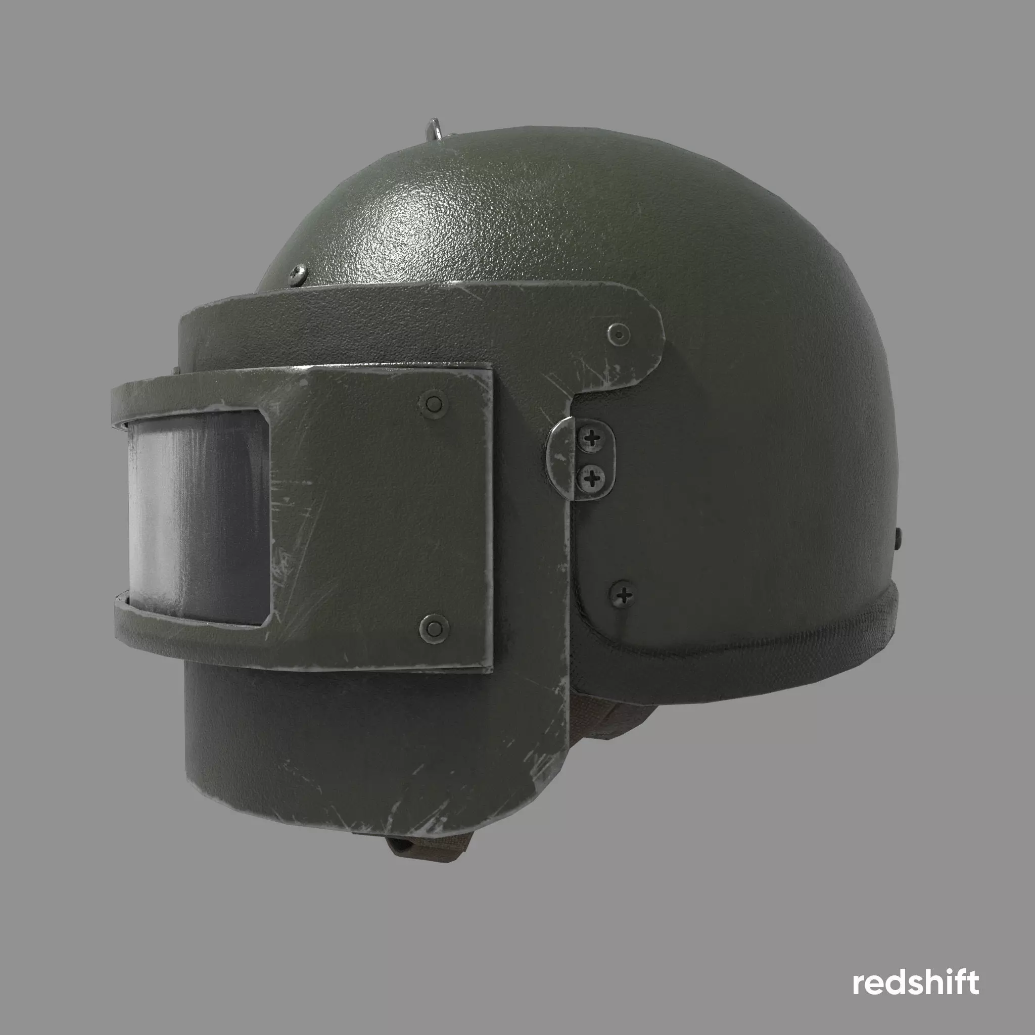 Heavy helmet Rys-T Low-poly 3D model_3