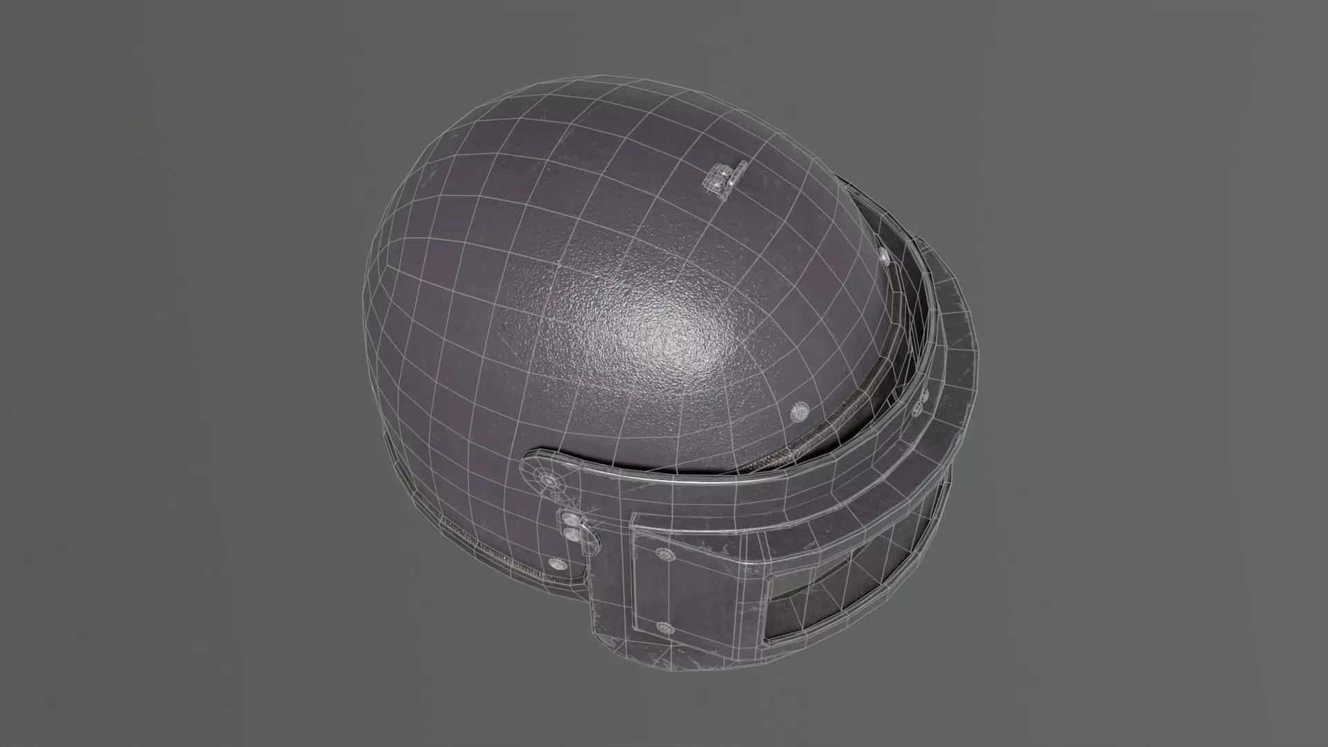 Heavy helmet Rys-T Low-poly 3D model_17