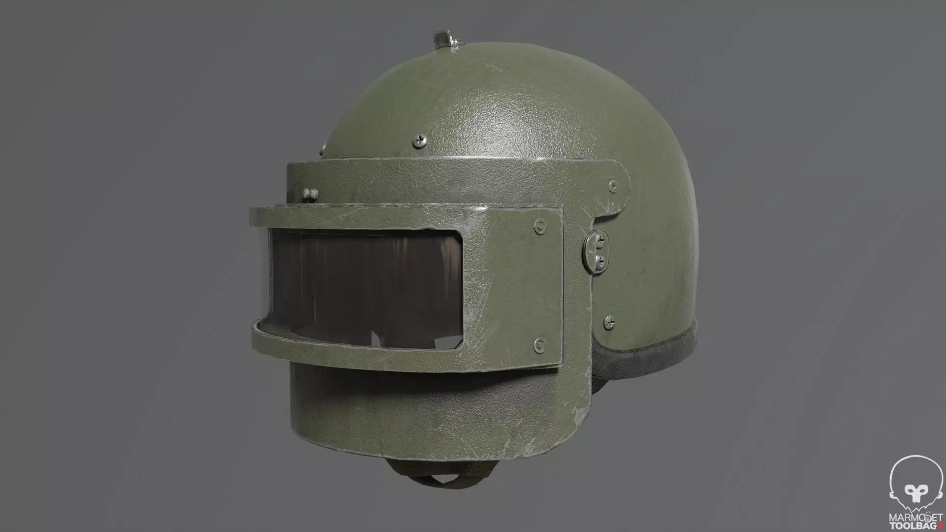 Heavy helmet Rys-T Low-poly 3D model_5