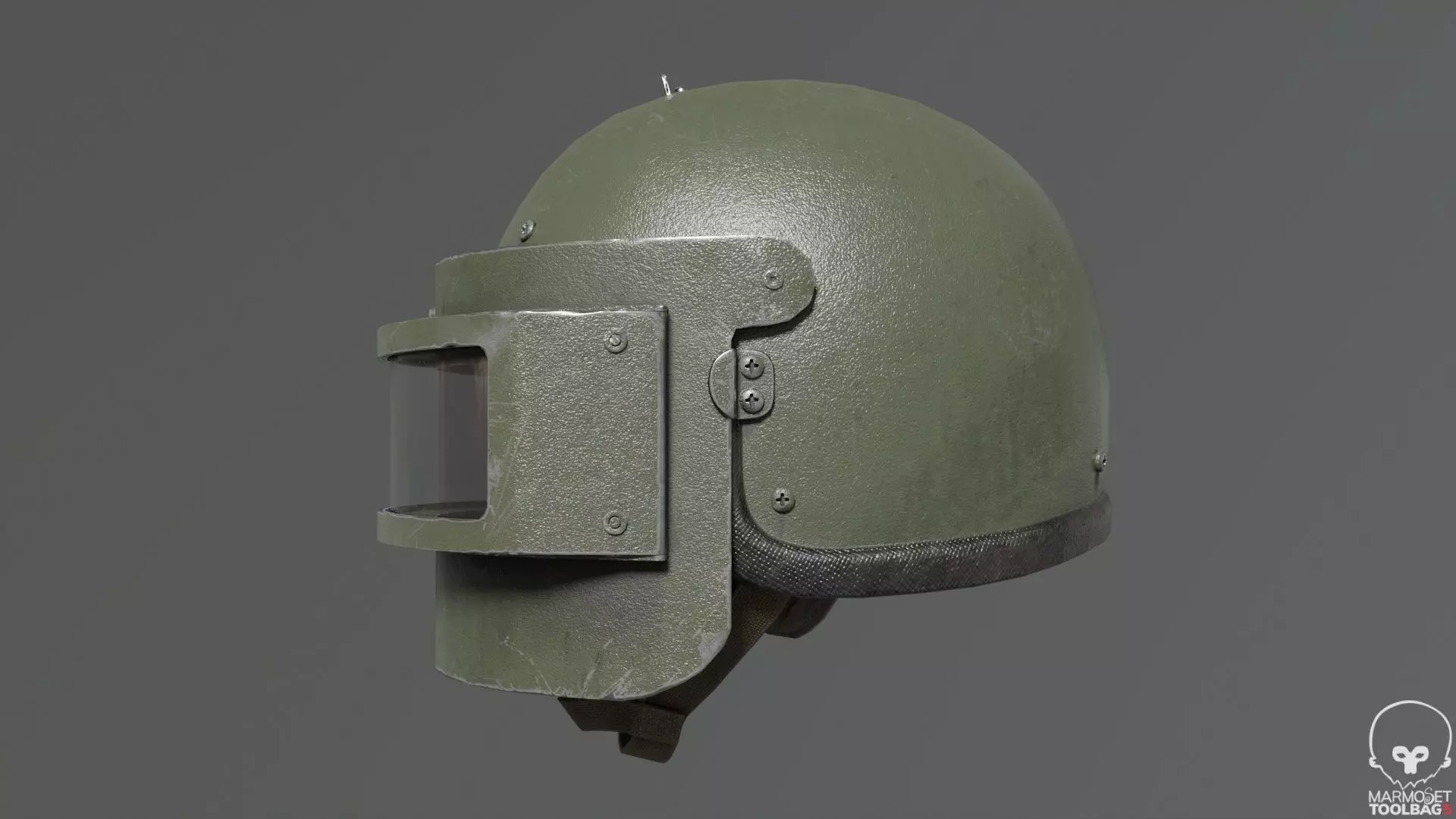 Heavy helmet Rys-T Low-poly 3D model_6