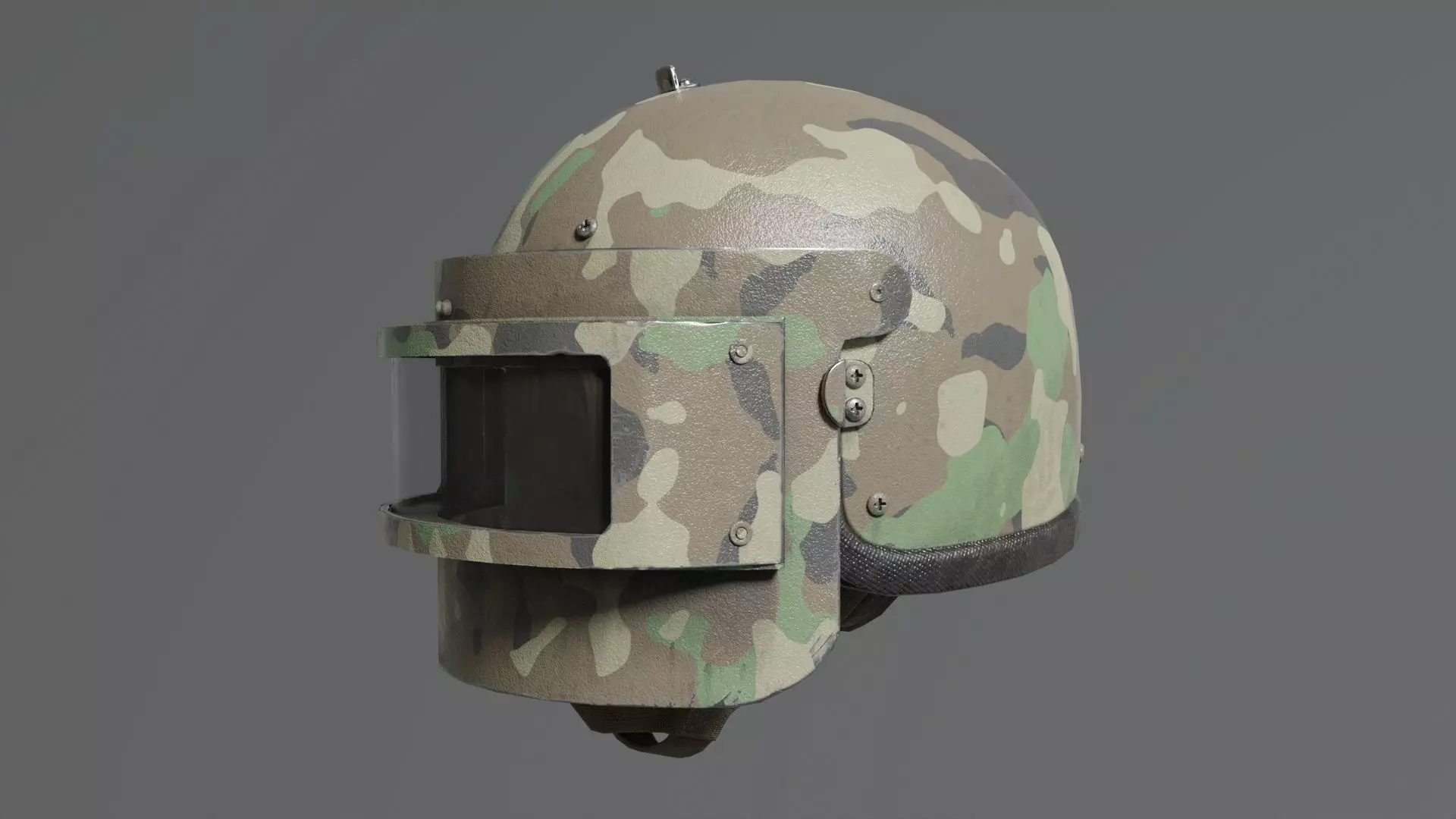 Heavy helmet Rys-T Low-poly 3D model_25