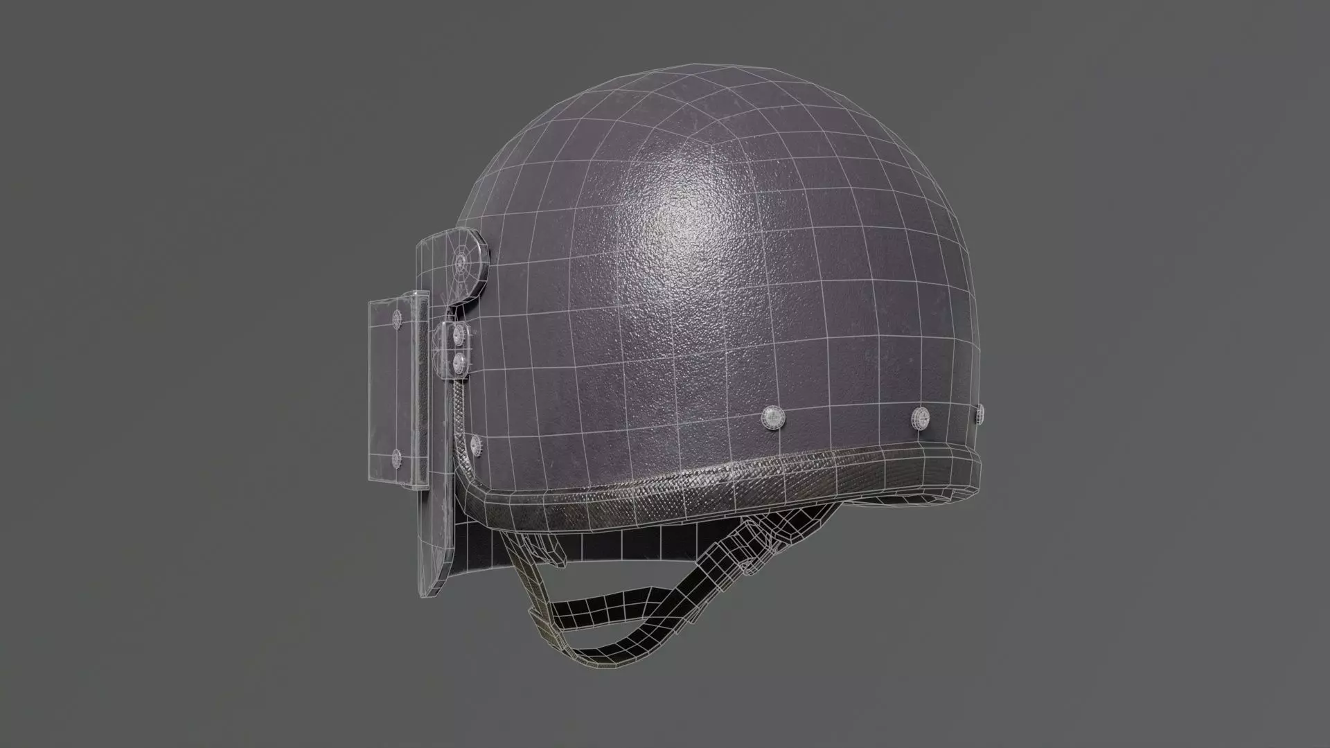 Heavy helmet Rys-T Low-poly 3D model_14