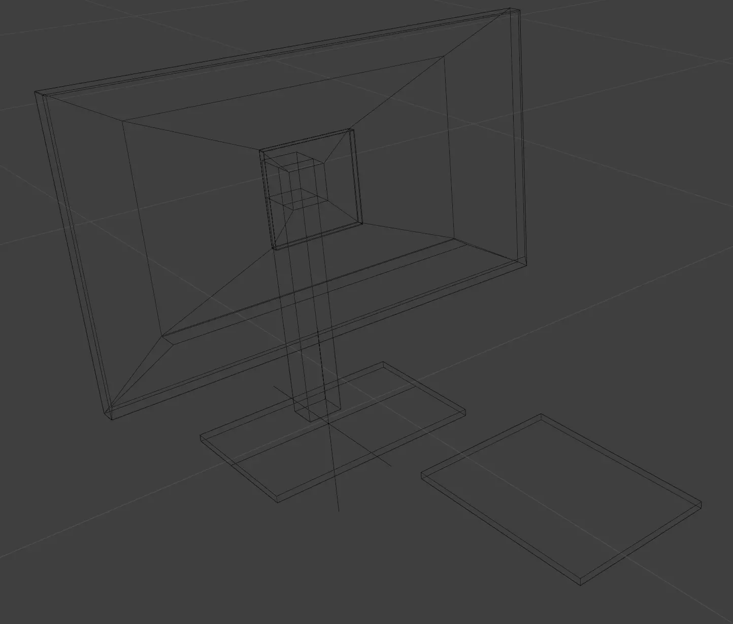 Modern office set with adjustable furniture low poly Low-poly 3D model_14