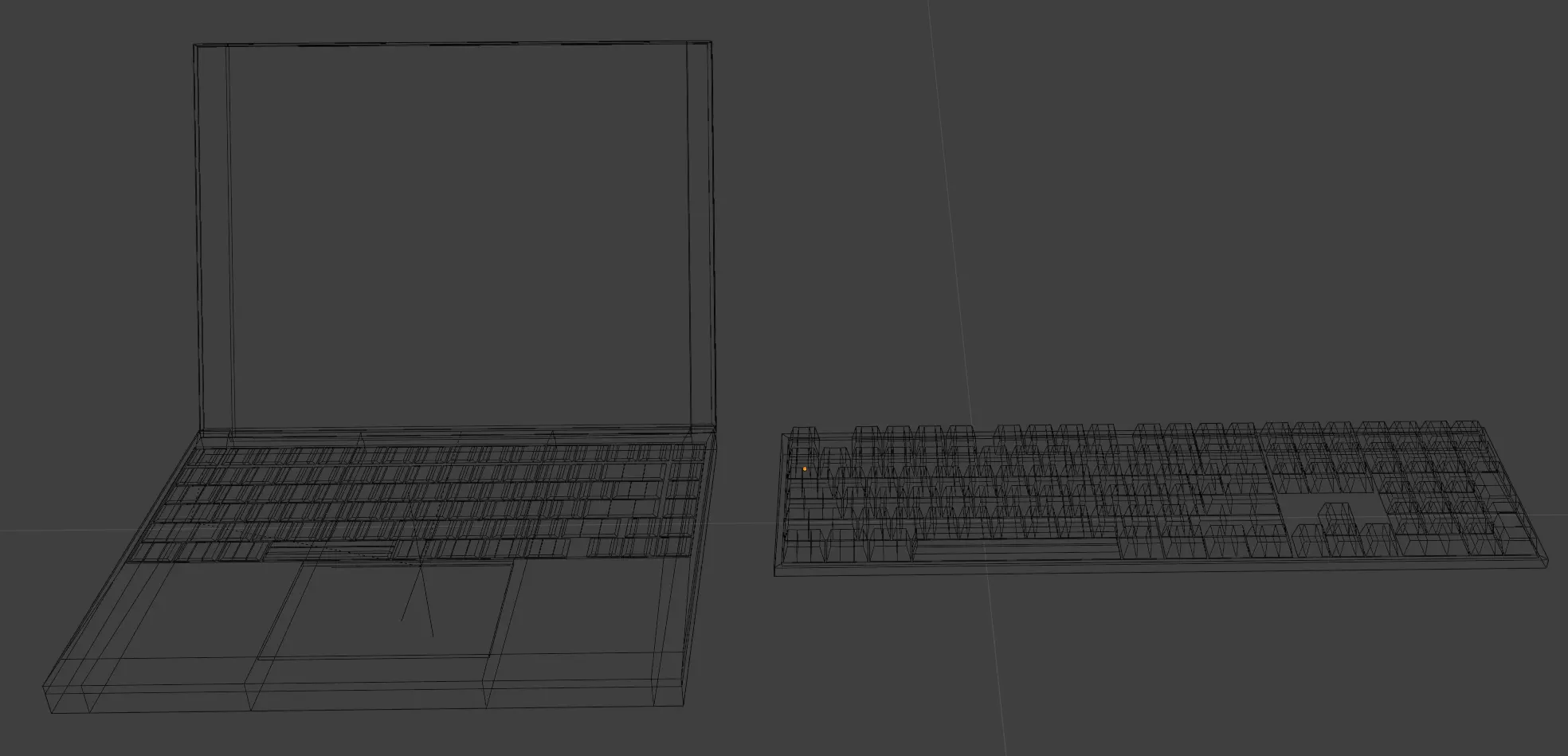 Modern office set with adjustable furniture low poly Low-poly 3D model_12