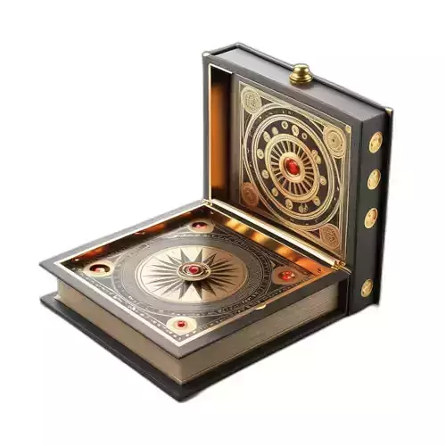 Ornate Mystical Golden Book Prop