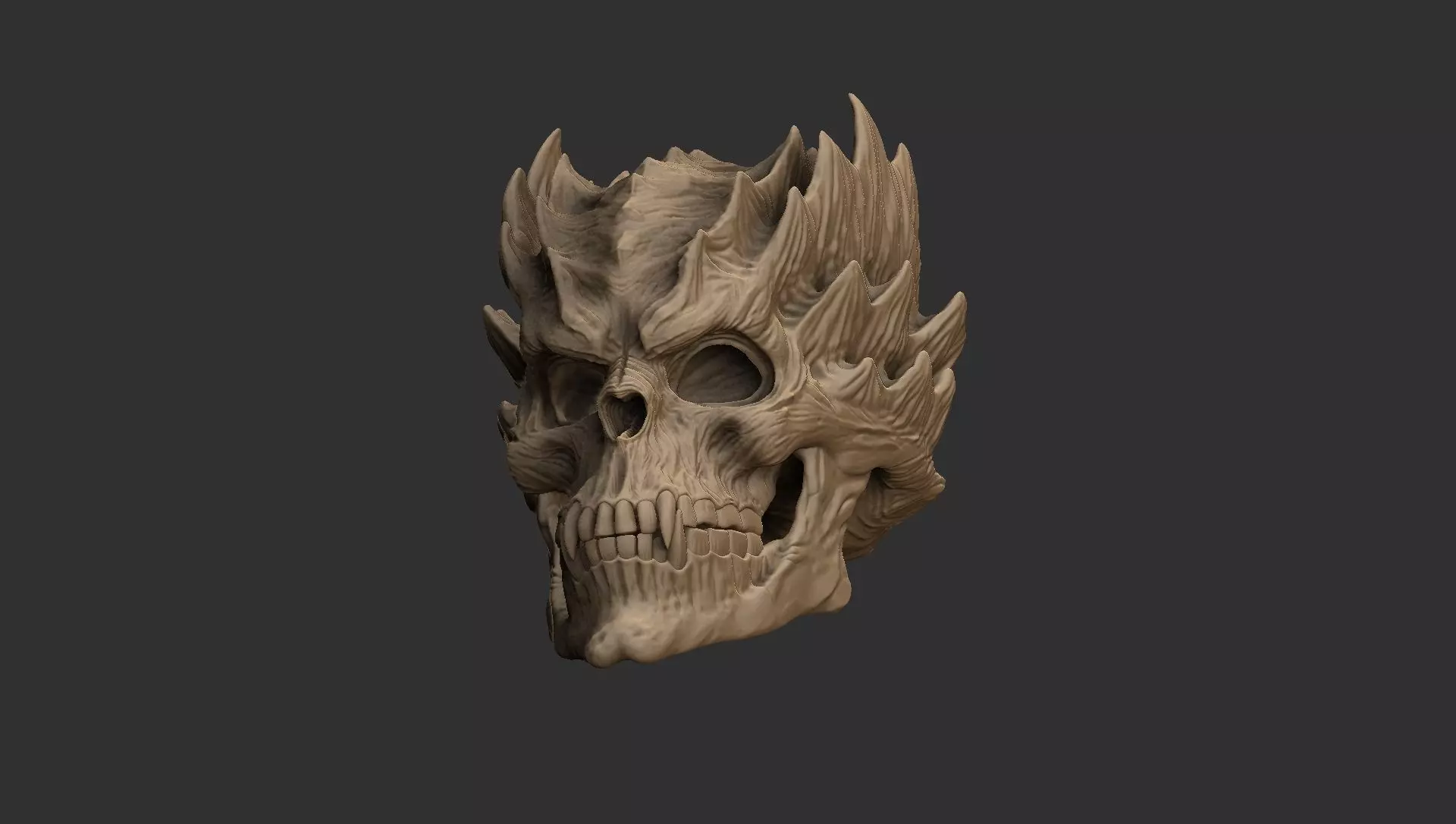 Skullthorn - 3DPrint - Halloween Creations 3D print model_8