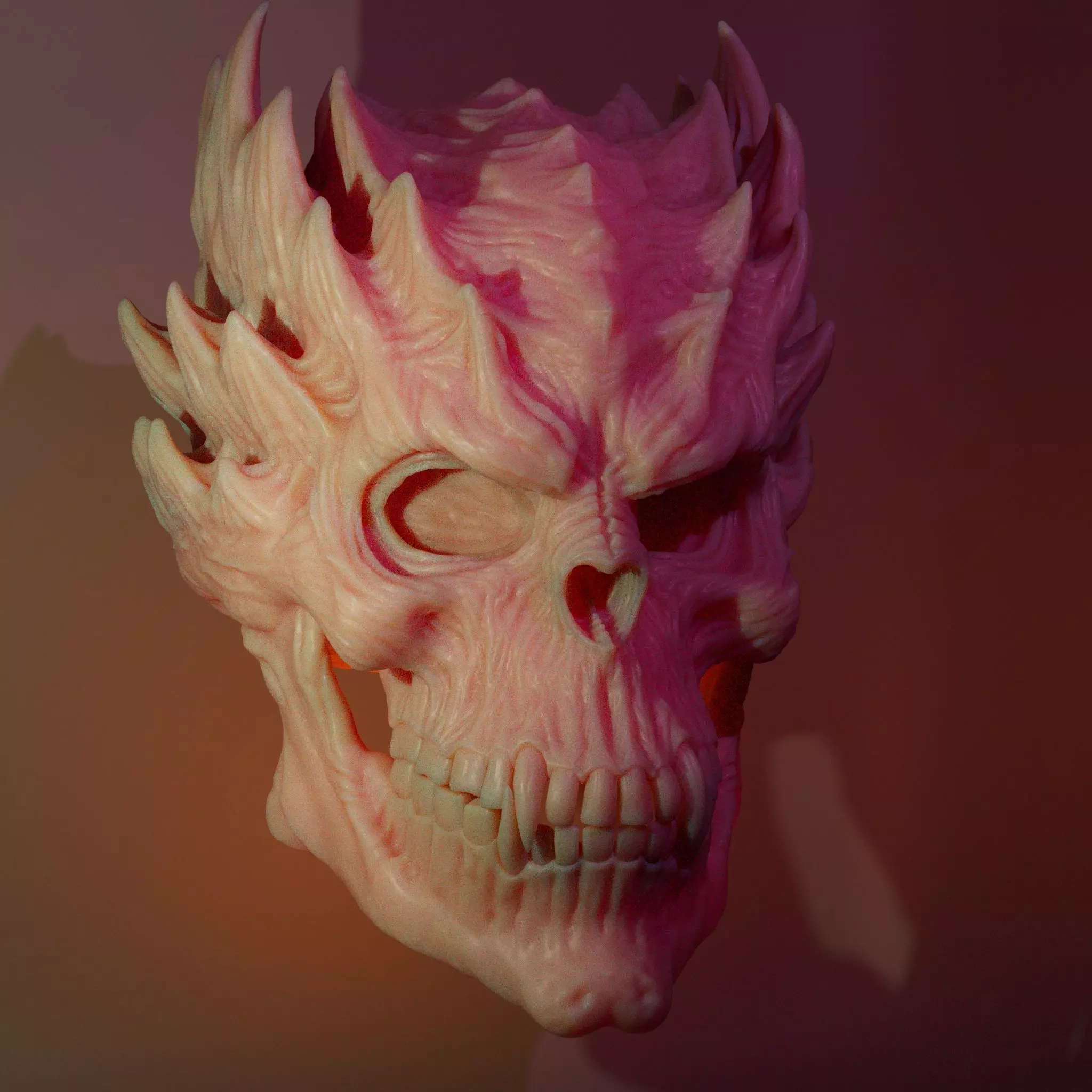 Skullthorn - 3DPrint - Halloween Creations 3D print model_0