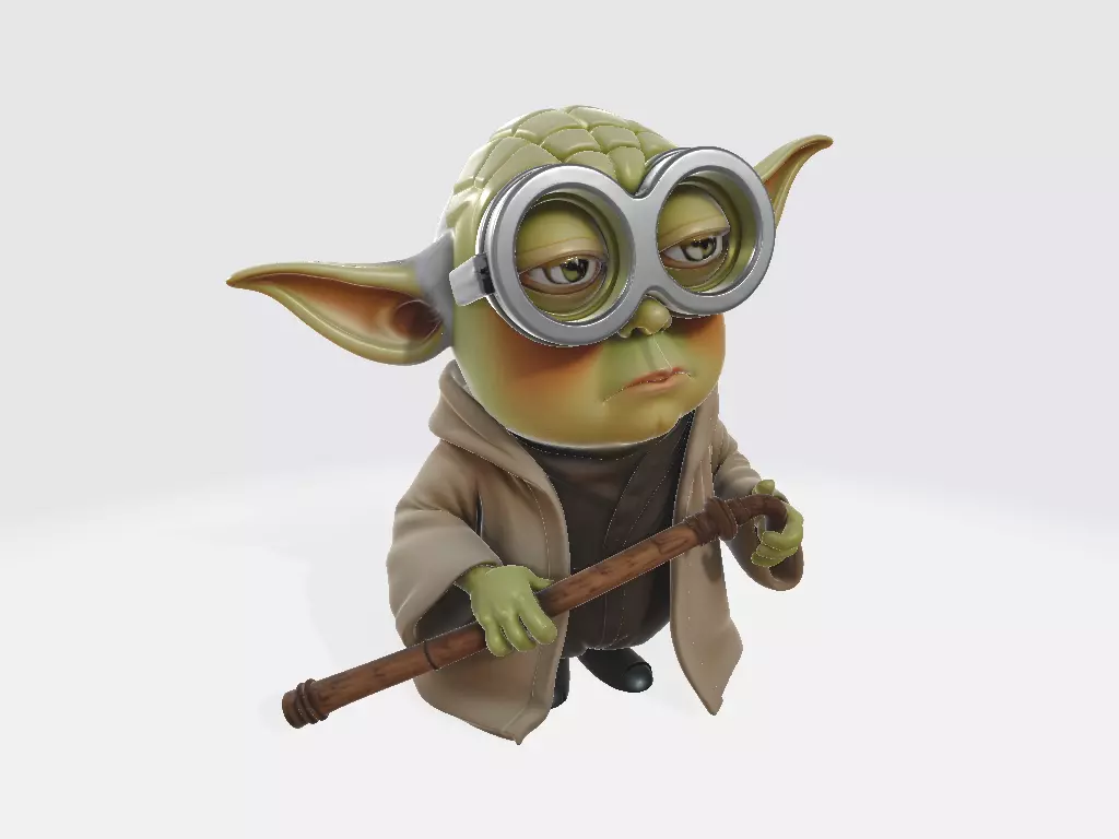 Minions Star Wars Yoda 3D print model_6