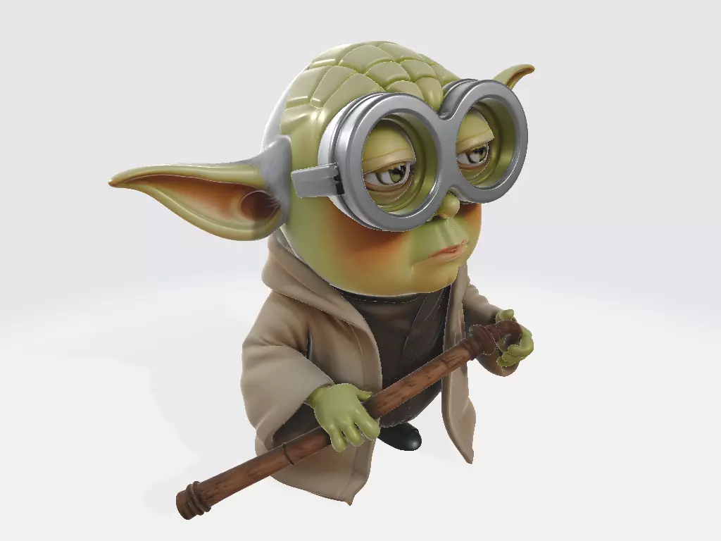 Minions Star Wars Yoda 3D print model_0