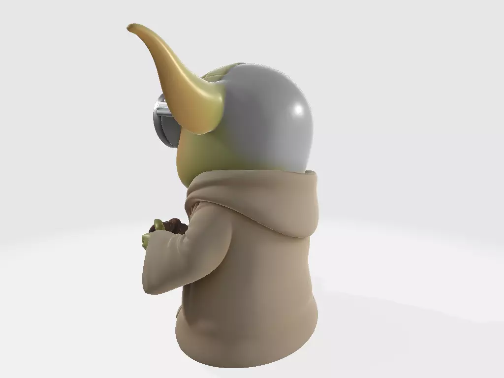 Minions Star Wars Yoda 3D print model_3