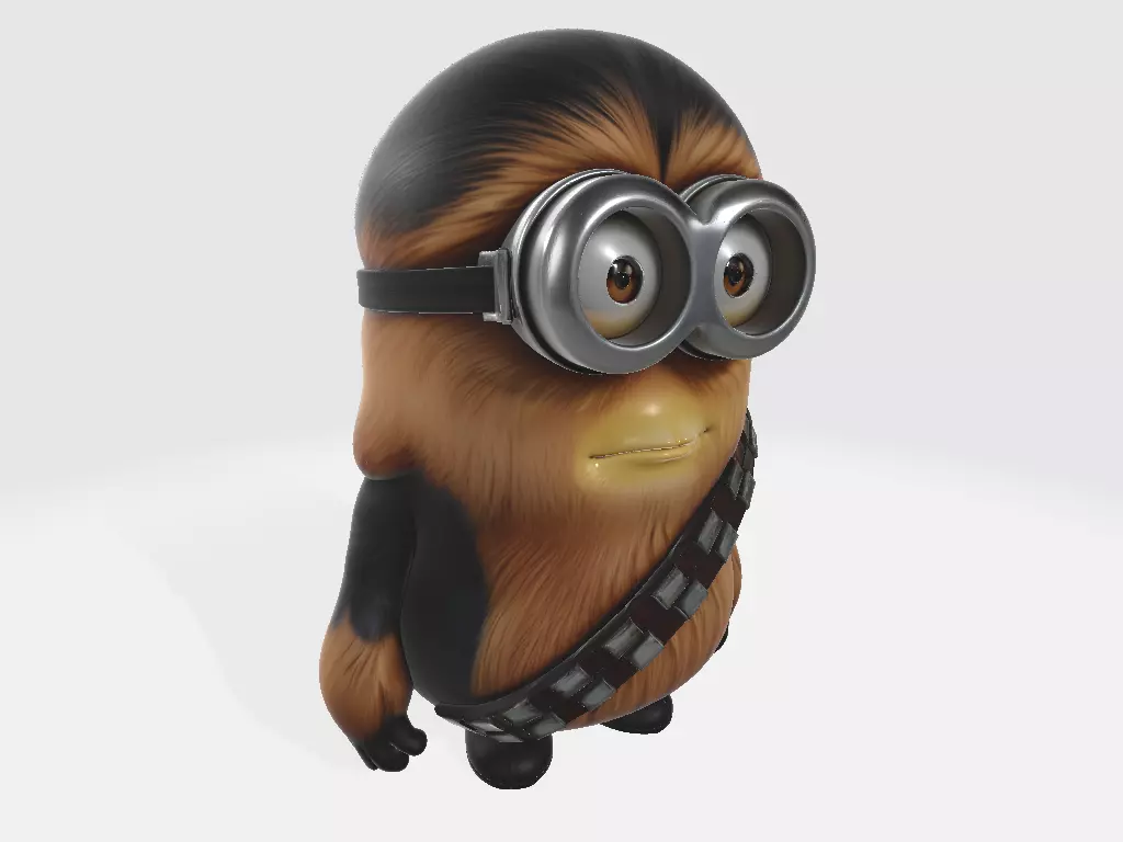 Minions Star Wars Chewbacca 3D print model_0