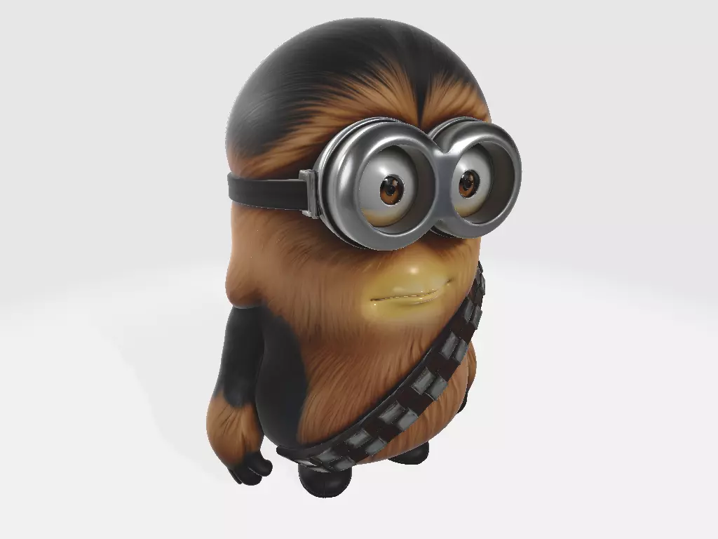 Minions Star Wars Chewbacca 3D print model_6