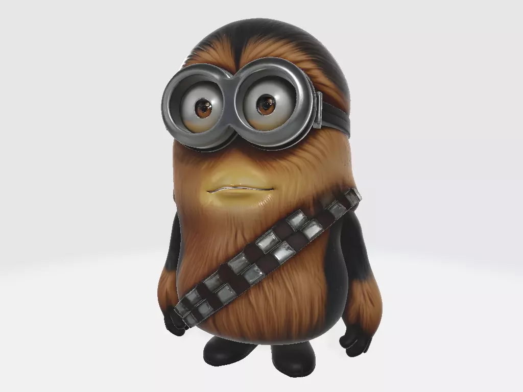 Minions Star Wars Chewbacca 3D print model_1