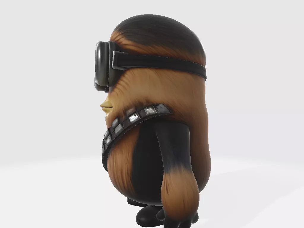 Minions Star Wars Chewbacca 3D print model_2