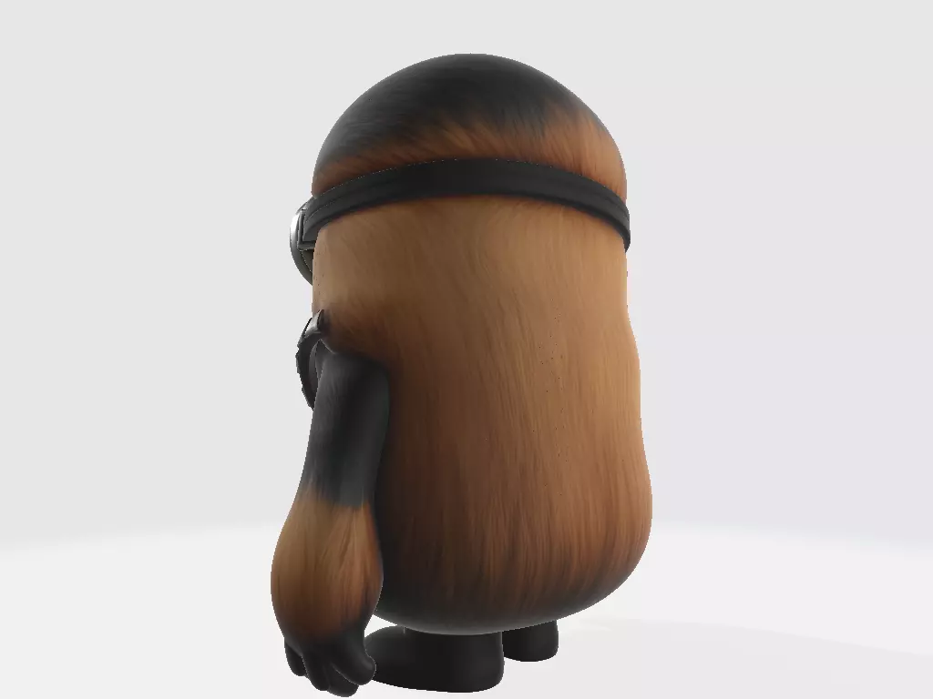 Minions Star Wars Chewbacca 3D print model_3