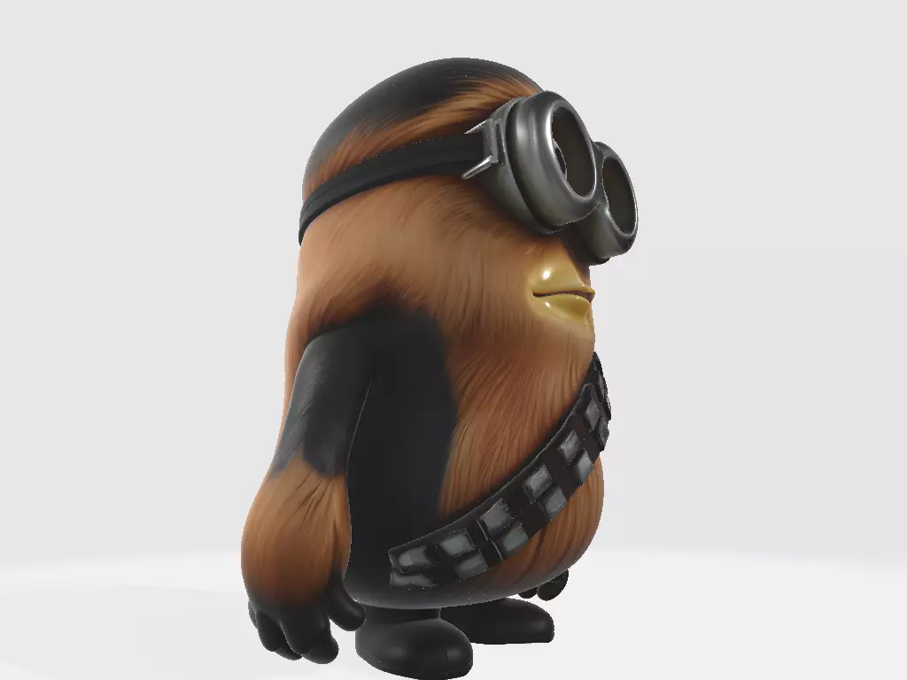 Minions Star Wars Chewbacca 3D print model_5