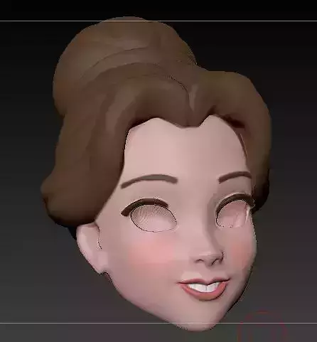 Bella Head from Beauty and the Beast