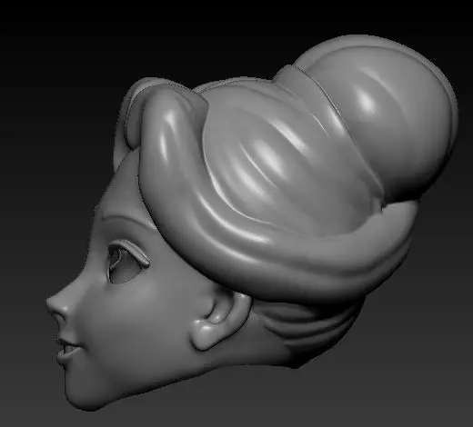Bella Head from Beauty and the Beast 3D print model_2
