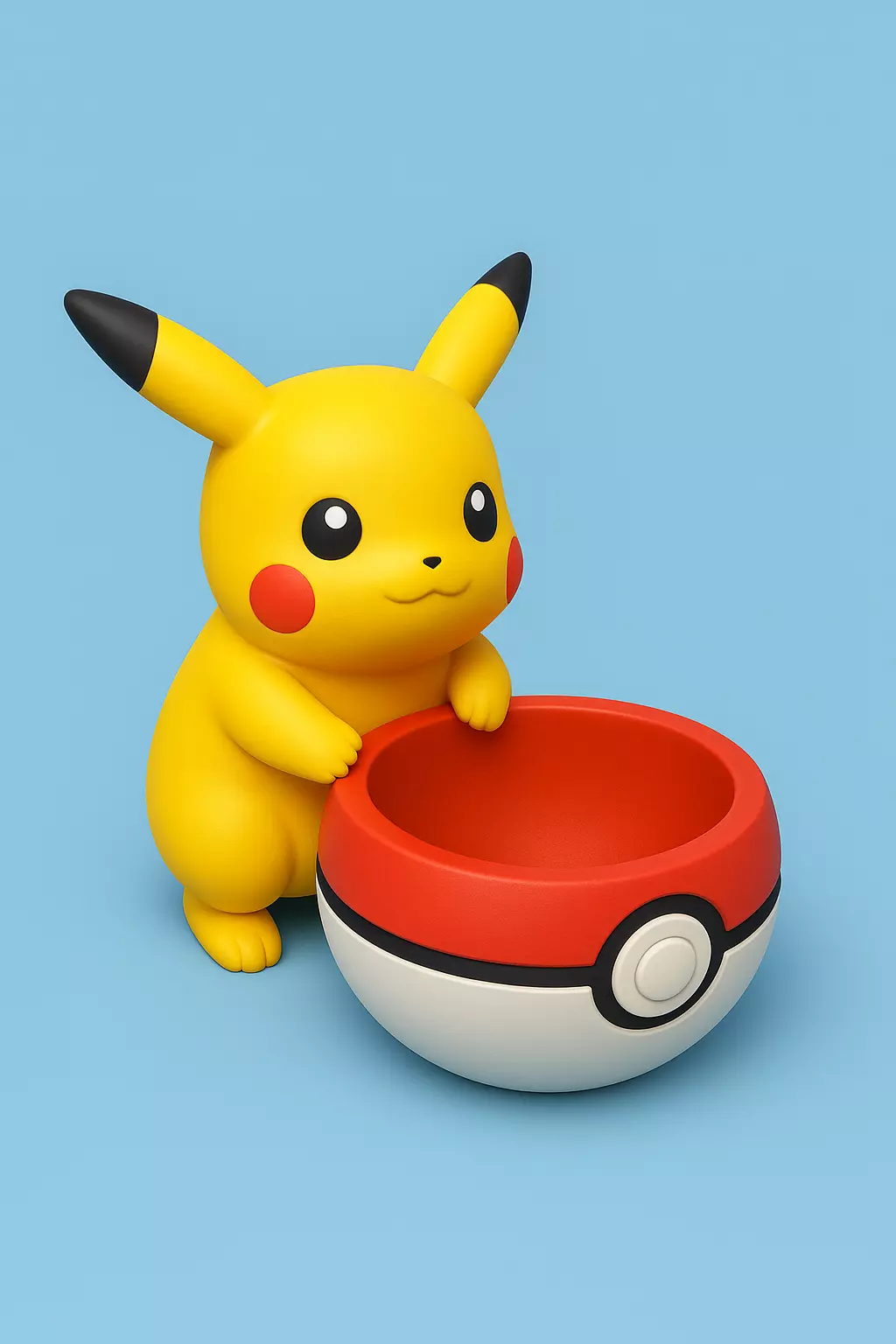 Pikachu Planter PokE Ball 3D print model_0