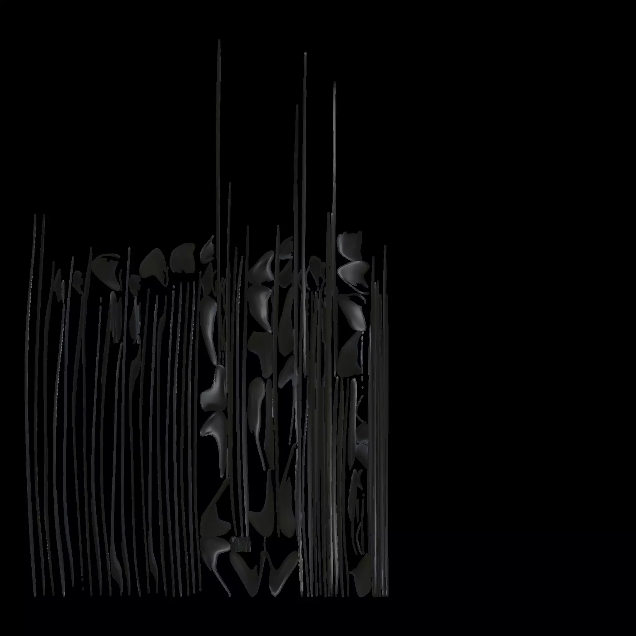 Coquette Outift Top Skirt and Corset rigged for Second Life 3D model_6