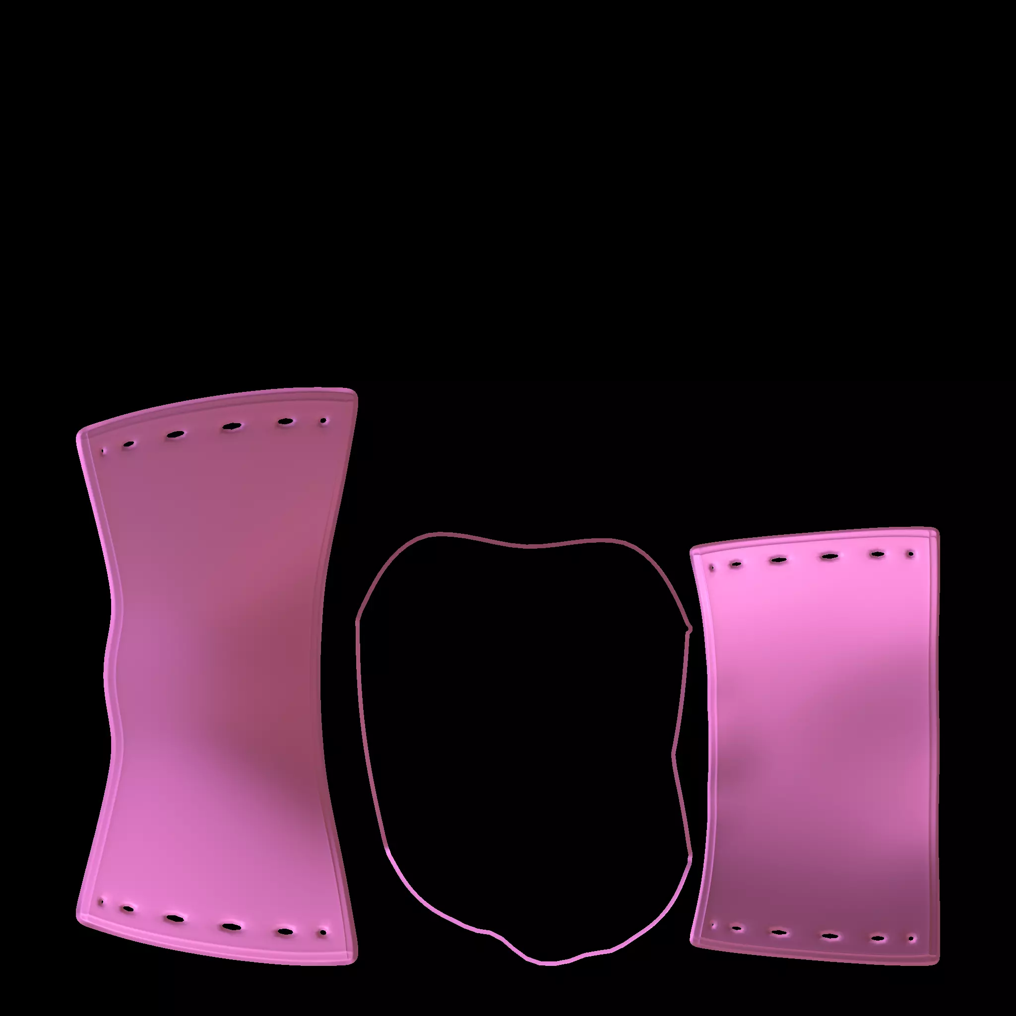 Coquette Outift Top Skirt and Corset rigged for Second Life 3D model_5