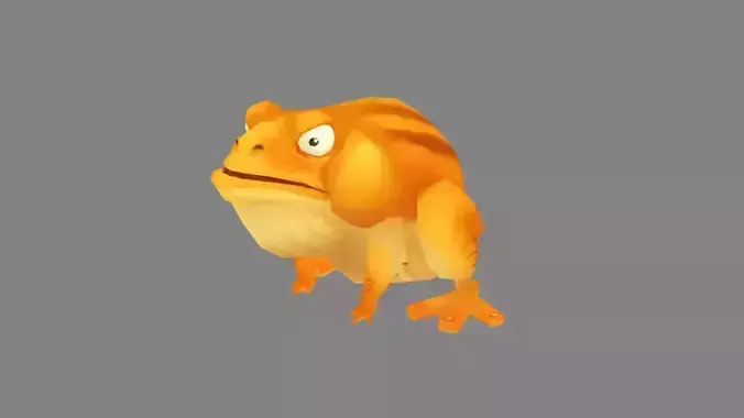 Cartoon Golden Toad