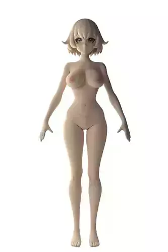 Natsuki Anime Base Model 3D model Natsuki Anime Base Model 3D model