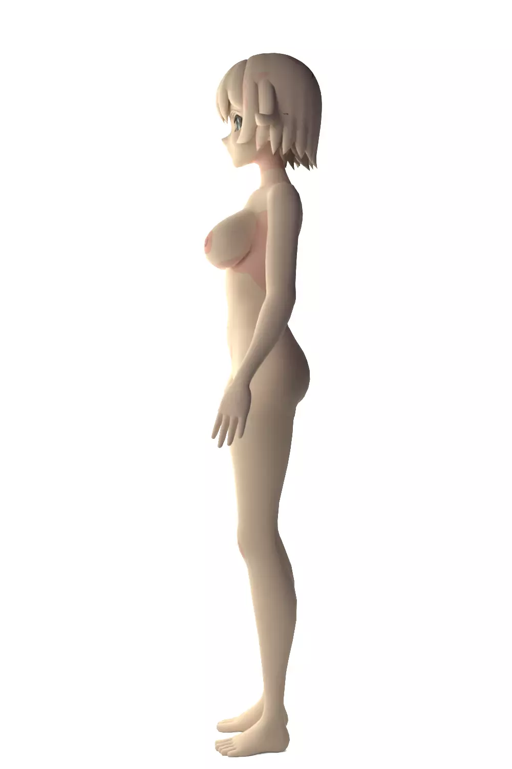 Natsuki Anime Base Model 3D model_4