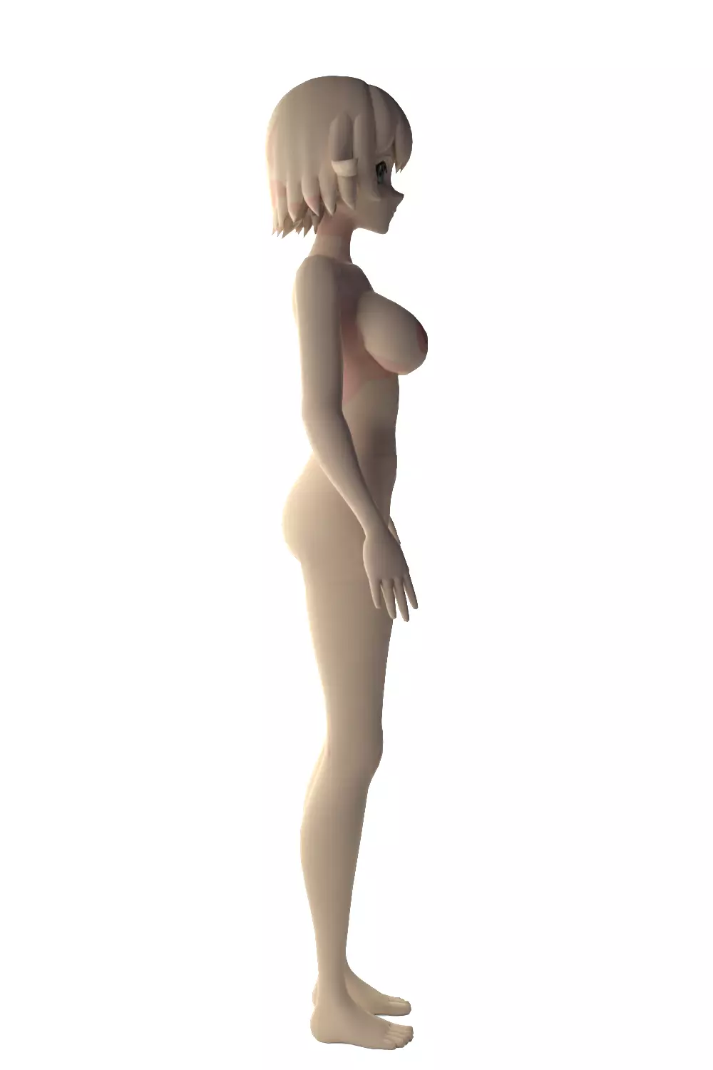 Natsuki Anime Base Model 3D model_8