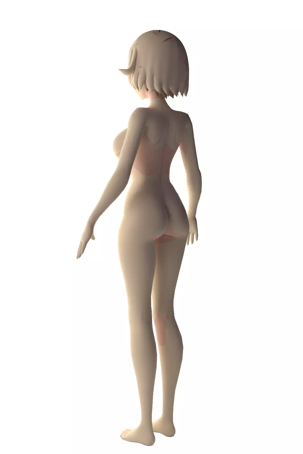 Natsuki Anime Base Model 3D model_5