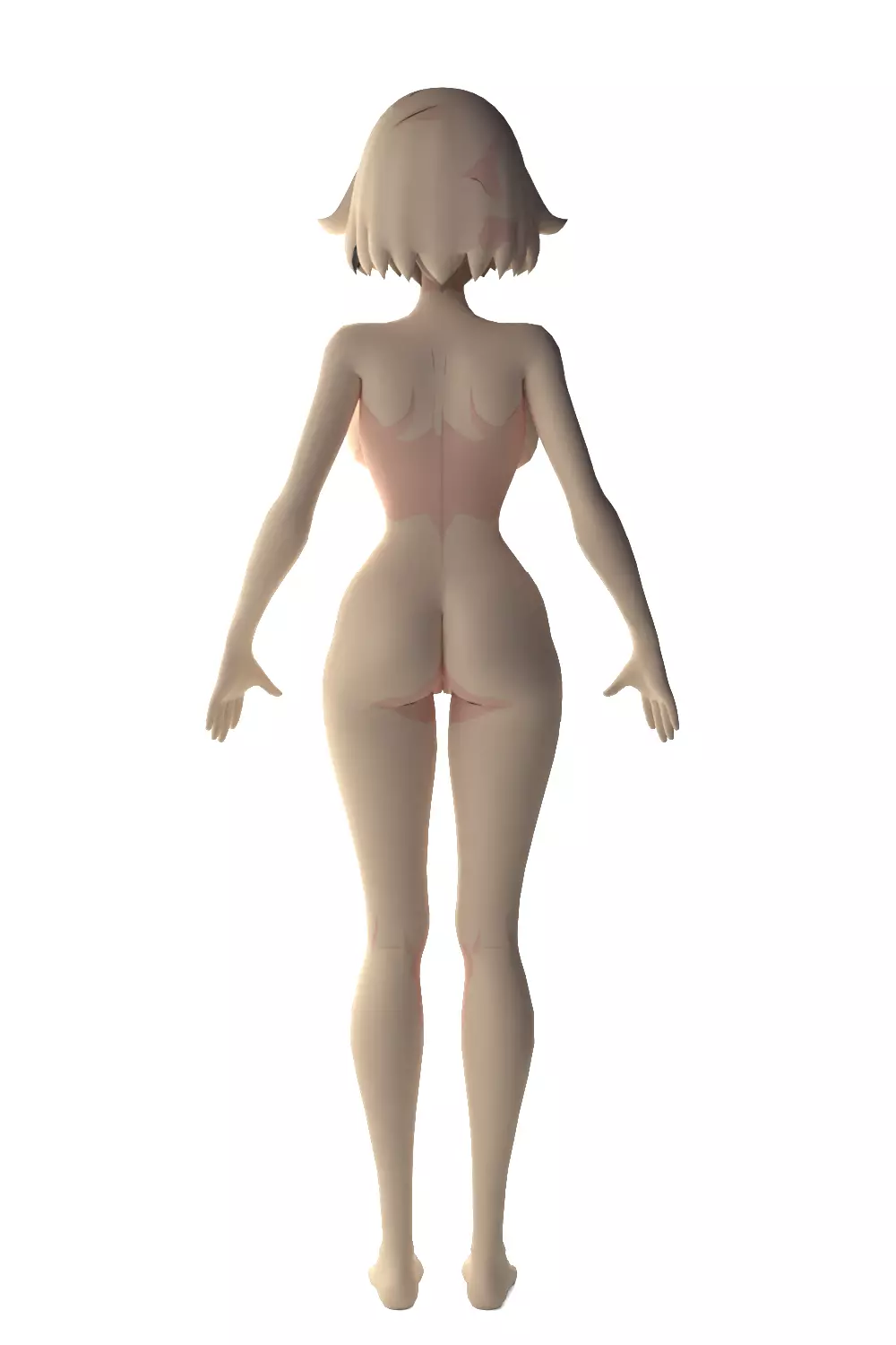 Natsuki Anime Base Model 3D model_6