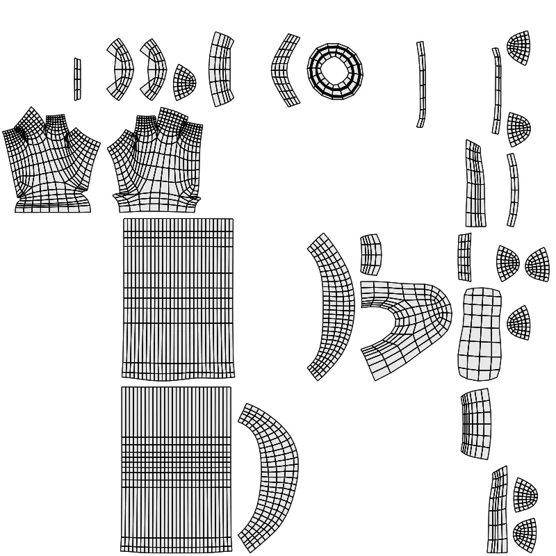 3D Lunar Space Robot Cartoon Low-poly 3D model_10