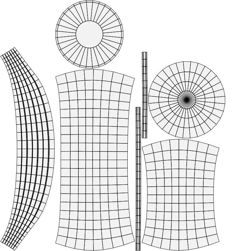 3D Lunar Space Robot Cartoon Low-poly 3D model_8