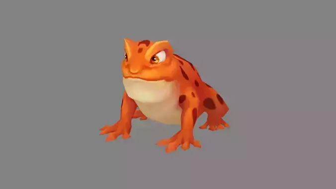 Cartoon Red Toad