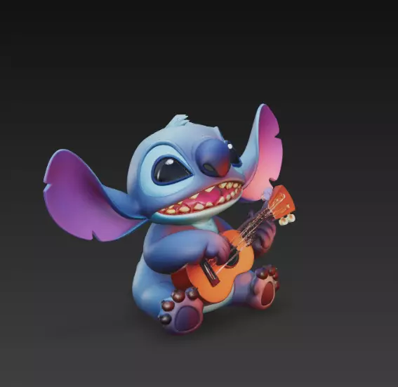 Stitch - Ukelele 3D print model_1