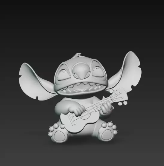 Stitch - Ukelele 3D print model_3