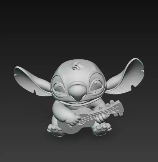 Stitch - Ukelele 3D print model_5
