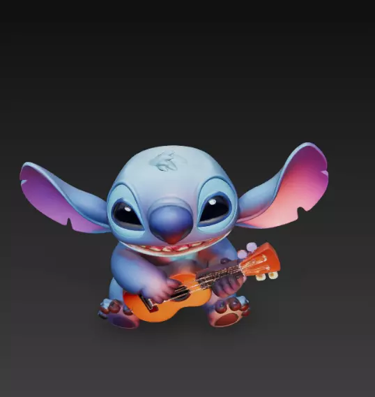 Stitch - Ukelele 3D print model_2