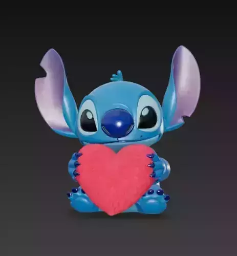 Stitch - Heart 3D print model