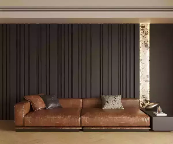 Leather sofa