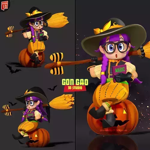 Arale Witch - Halloween season 3D print model