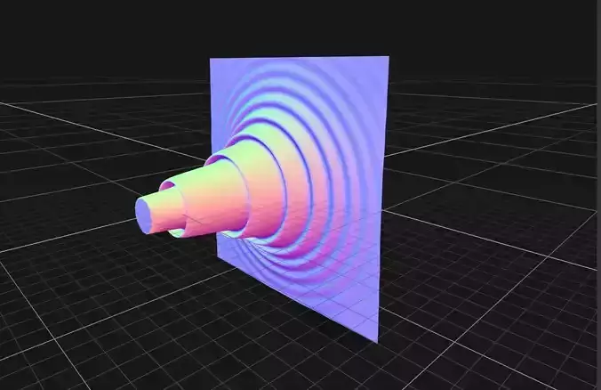 GL-001 Gauss-Legendre Fractal Normal Texture and 3D Model