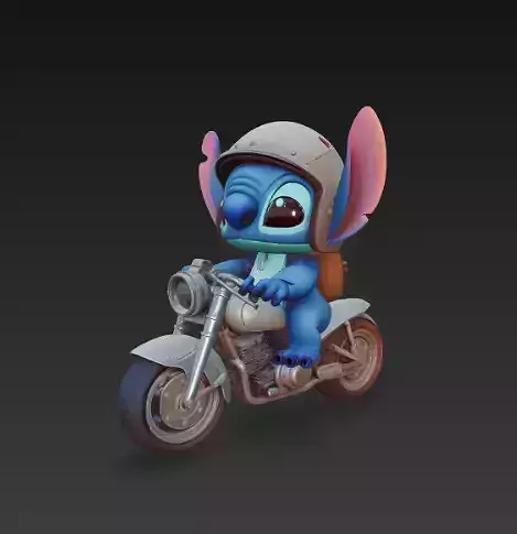 Stitch - Motorbike 3D print model