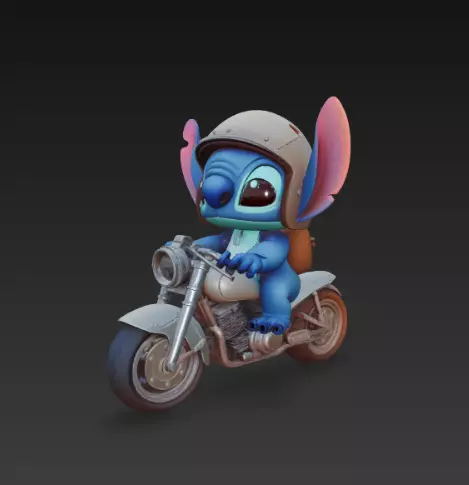 Stitch - Motorbike 3D print model