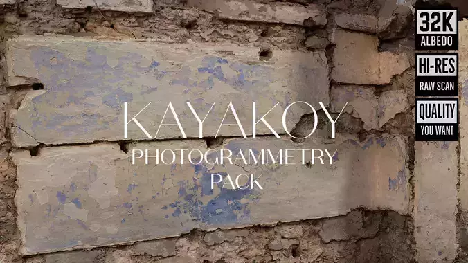 Abandoned Village Surface Scan - Plaster 01