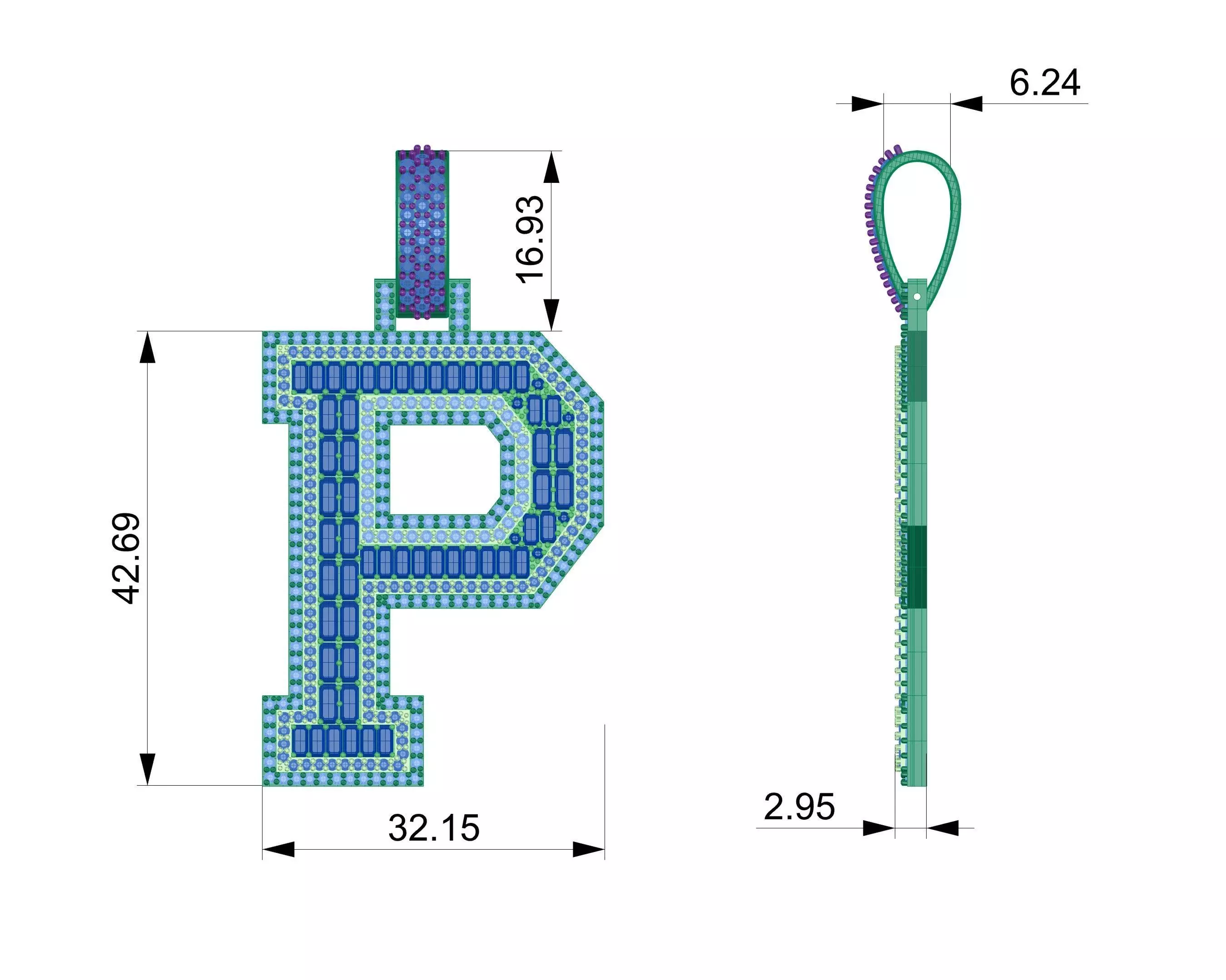Pandent 3D print model_3