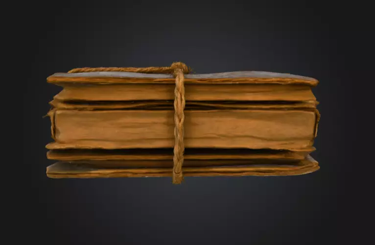 Grimoire Book Low-poly 3D model_8